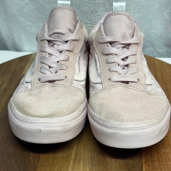 Vans Sneakers Juniors 7 Pink Checkerboard Canvas Suede Lace Up Low Top Casual - Picture 3 of 11